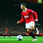 크리스티아누 호날두 축구 업적 - **Prompt 1: The Ascent of a Young Phenomenon**
    A dynamic, high-resolution, photo-realistic image...